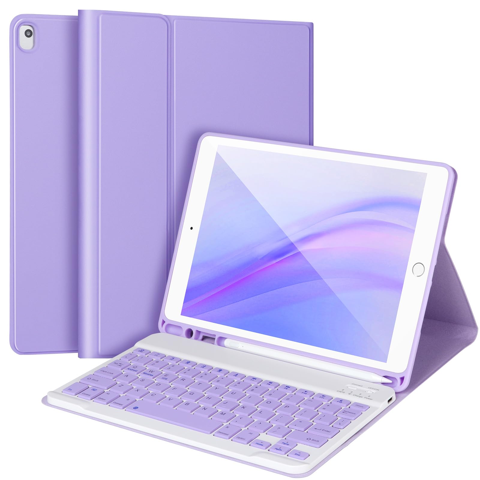 Amazon.co.jp: iPad 9/8/7th Gen 10.2インチ用キーボードケース、iPad